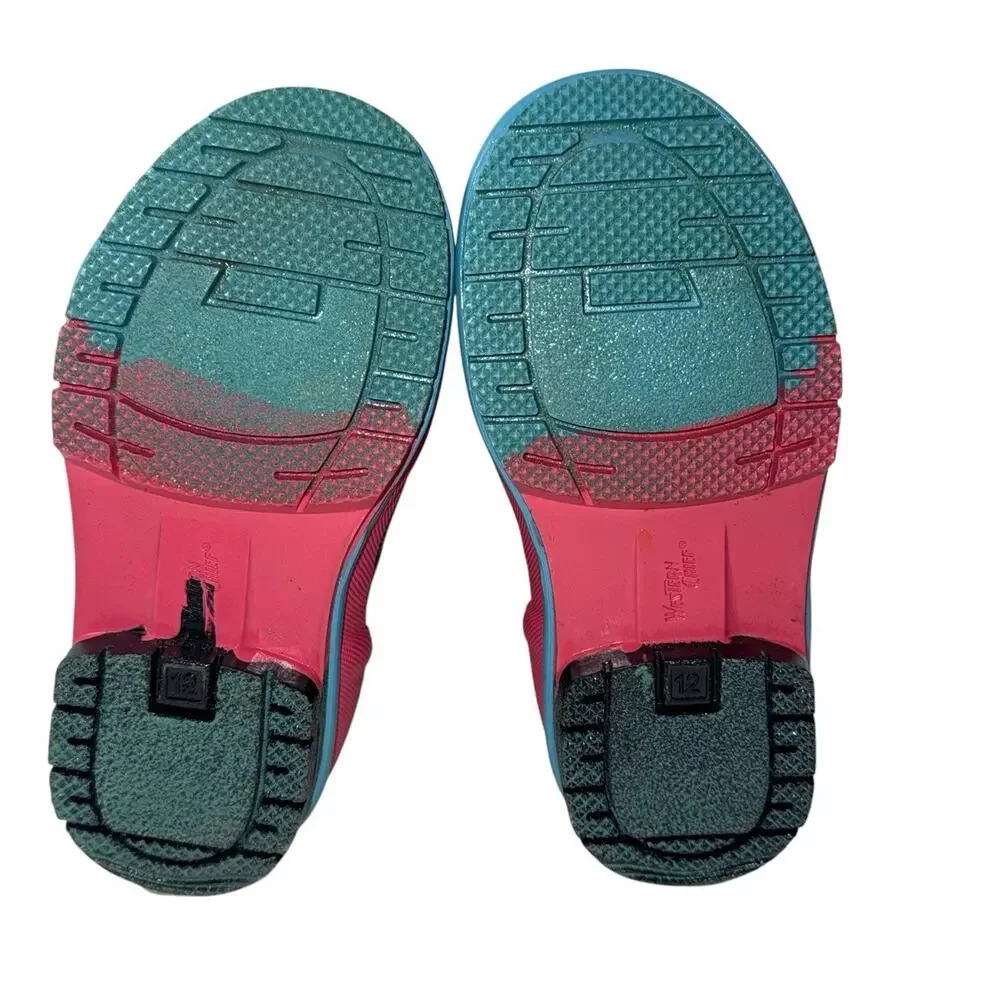 Western Chief multicolor Girls Neoprene Rain Boot SZ/12 - Picture 15 of 15